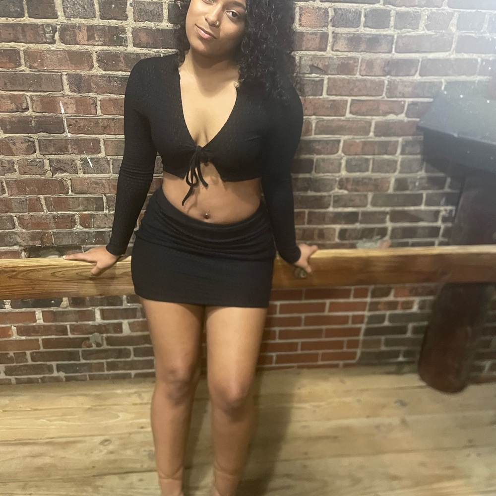 2 piece set. Worn once. Top is on the smaller side.